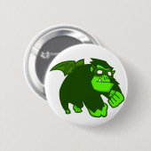 Badge Rond 5 Cm Singe radioactive ! (Devant & derrière)