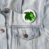 Badge Rond 5 Cm Singe radioactive ! (En situation)