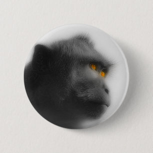 Badge Rond 5 Cm Singe songeur