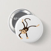 Badge Rond 5 Cm Singe volant (Devant & derrière)