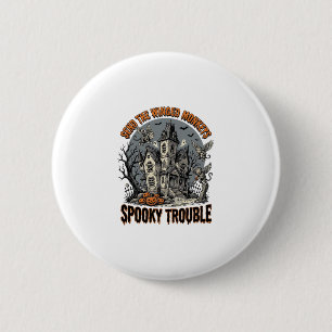 Badge Rond 5 Cm Singes ailés effrayants T-shirt Halloween hanté_1