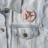 Badge Rond 5 Cm Singes Chaussette Volants (En situation)