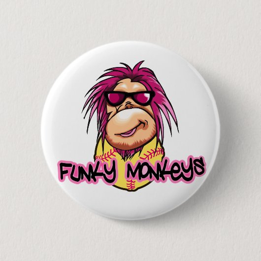Badge Rond 5 Cm Singes géniaux (Devant)
