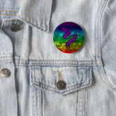 Badge Rond 5 Cm Singularité d'arc-en-ciel (En situation)