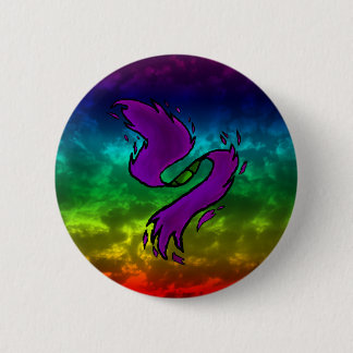 Badge Rond 5 Cm Singularité d'arc-en-ciel