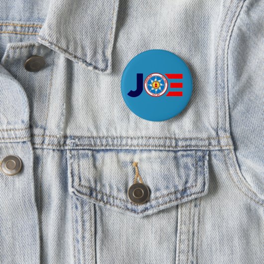 Badge Rond 5 Cm Sioux de Standing Rock pour Joe 2020 (En situation)