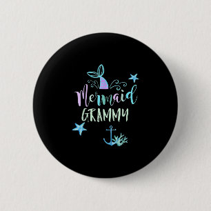 Badge Rond 5 Cm sirène mamie anniversaire sirène famille tenue ass