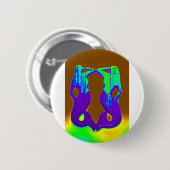 Badge Rond 5 Cm sirènes violettes (Devant & derrière)