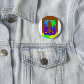 Badge Rond 5 Cm sirènes violettes (En situation)