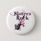 Badge Rond 5 Cm Sisters Rock (Devant)