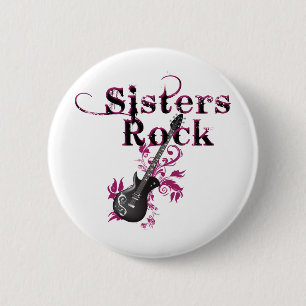 Badge Rond 5 Cm Sisters Rock