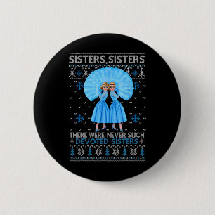 Badge Rond 5 Cm Sisters White Xmas Snow Christmas Movie 1954 Holid
