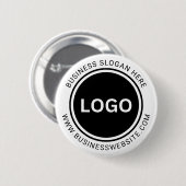 Badge Rond 5 Cm Site Web du logo commercial Promotions client (Devant & derrière)