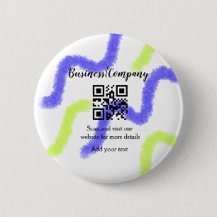Badge Rond 5 Cm site web simple de société commerciale code-barres