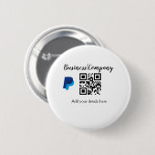 Badge Rond 5 Cm site web simple de société commerciale code-barres (Devant & derrière)