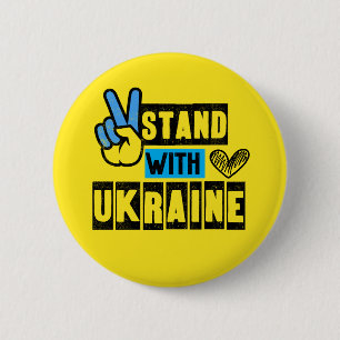 Badge Rond 5 Cm Situation en Ukraine
