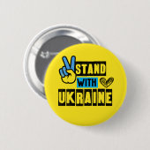 Badge Rond 5 Cm Situation en Ukraine (Devant & derrière)