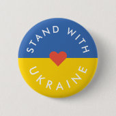 Badge Rond 5 Cm Situation en Ukraine (Devant)