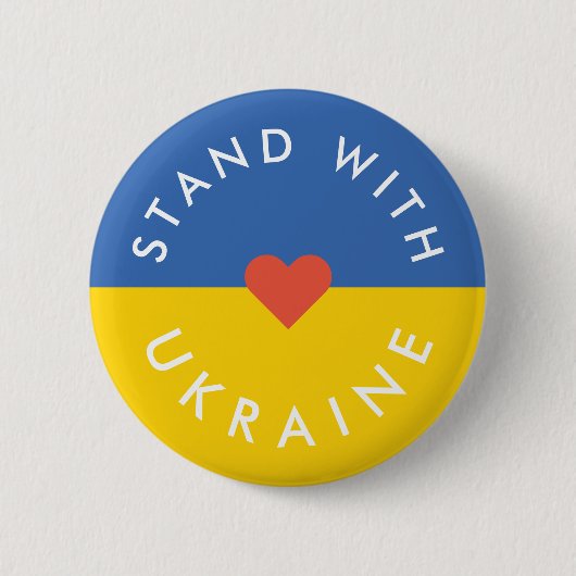 Badge Rond 5 Cm Situation en Ukraine (Devant)