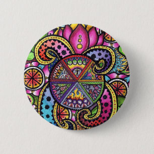 Badge Rond 5 Cm "six "