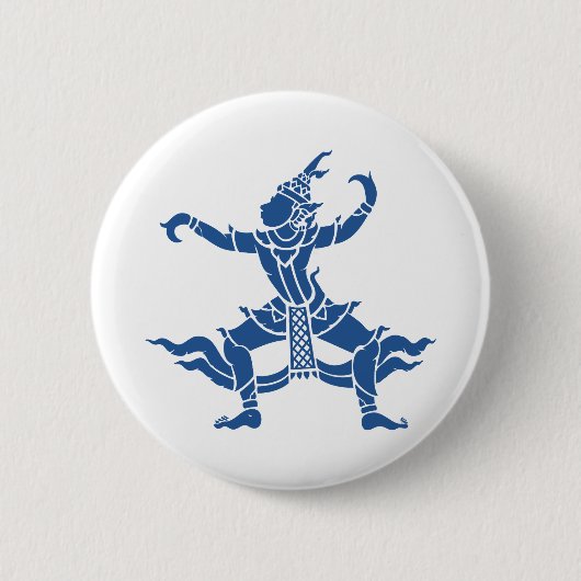 Badge Rond 5 Cm SIX Danseuse thaïlandaise ⚠ Thaïlande ⚠ (Devant)