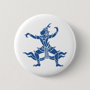 Badge Rond 5 Cm SIX Danseuse thaïlandaise ⚠ Thaïlande ⚠