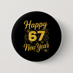 Badge Rond 5 Cm Six Seven 6 7 Mème Drôle Bonne Année 67 2026