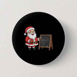 Badge Rond 5 Cm Six Seven 6 7 Mème Santa Noël Xmas Professeur Nu