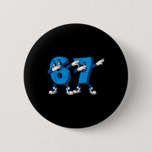 Badge Rond 5 Cm Six Seven Dabbing Cool Meme 67 Drôle Numéro de Dab