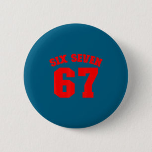 Badge Rond 5 Cm Six Seven Jersey Fun 67 Numéro 6-7 6 7 Six Seven 