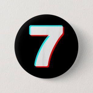 Badge Rond 5 Cm Six Seven Meme 7 Costume Halloween Couples Assorti