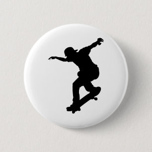 Badge Rond 5 Cm Skateboard, skateurs