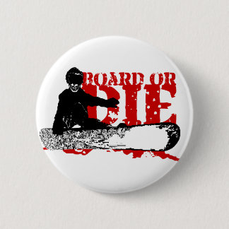 Badge Rond 5 Cm skeleboarder ou die.