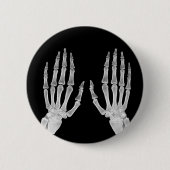 Badge Rond 5 Cm Skeleton Hands Xray Photo Anatomie humaine photo (Devant)