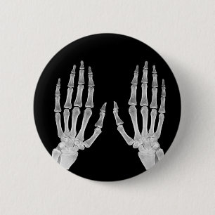 Badge Rond 5 Cm Skeleton Hands Xray Photo Anatomie humaine photo
