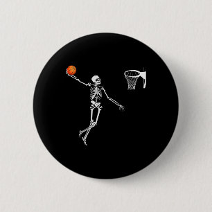 Badge Rond 5 Cm Skeleton Skeleton Halloween Skeleton