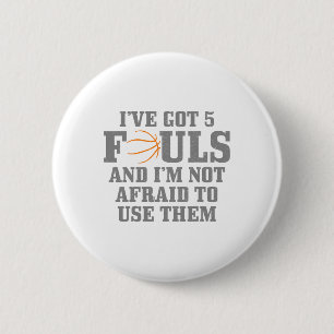 Badge Rond 5 Cm Sketll J'ai 5 fautes et je n'ai pas peur d'utilise