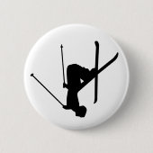 Badge Rond 5 Cm Ski (Devant)