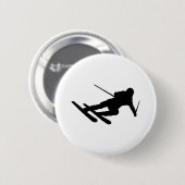 Badge Rond 5 Cm ski alpin ski alpin (Devant & derrière)