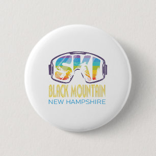 Badge Rond 5 Cm Ski Black Mountain New Hampshire Vacances ski