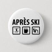 Badge Rond 5 Cm ski d'Apres (Devant)