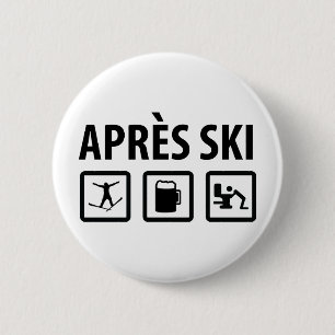 Badge Rond 5 Cm ski d'Apres