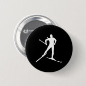 Badge Rond 5 Cm Ski de fond (Devant & derrière)