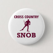 Badge Rond 5 Cm Ski de fond (Devant)