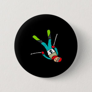 Badge Rond 5 Cm Ski freestyle