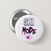 Badge Rond 5 Cm Ski mode-on- (Devant & derrière)