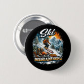 Badge Rond 5 Cm Ski Mountaineering (Devant & derrière)