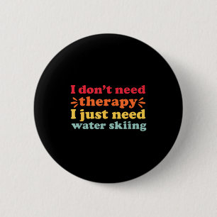 Badge Rond 5 Cm Ski nautique j'adore le ski nautique pour hommes e