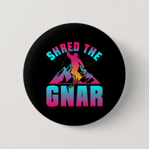 Badge Rond 5 Cm Ski Rétro 90s 80s Skiing Outfit Partager Le Ski Gn