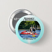Badge Rond 5 Cm Skidoo et Ryan de Romney, aussi (Devant & derrière)